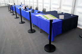 So blieb die Tischfl&auml;che bis zum Sonntagmorgen