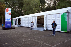 Bild vom Ausstellungszelt