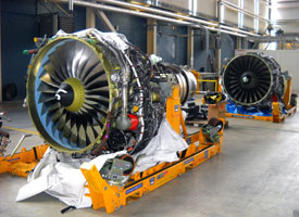 Indoor shot of hangar 1