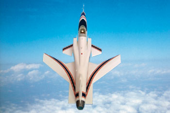 Bild von der Grumman X-29A